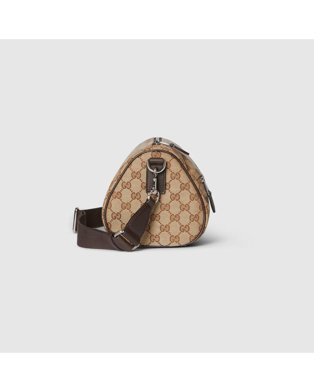 Gucci Natural Gg Canvas Cylinder Bag