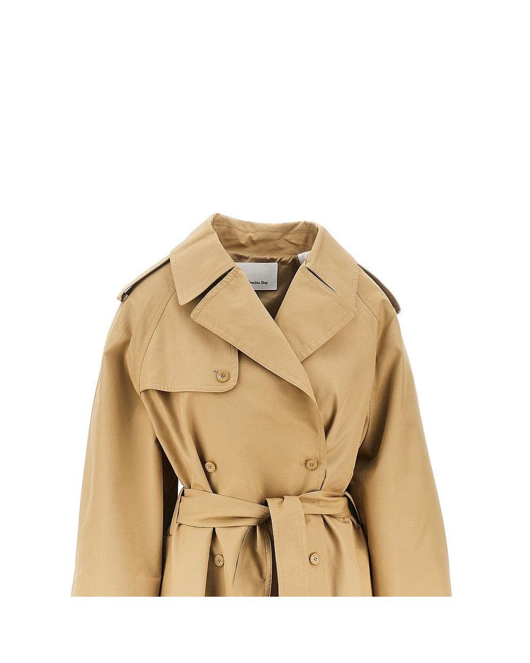 Frankie Shop Natural 'Riva' Oversized Trench Coat