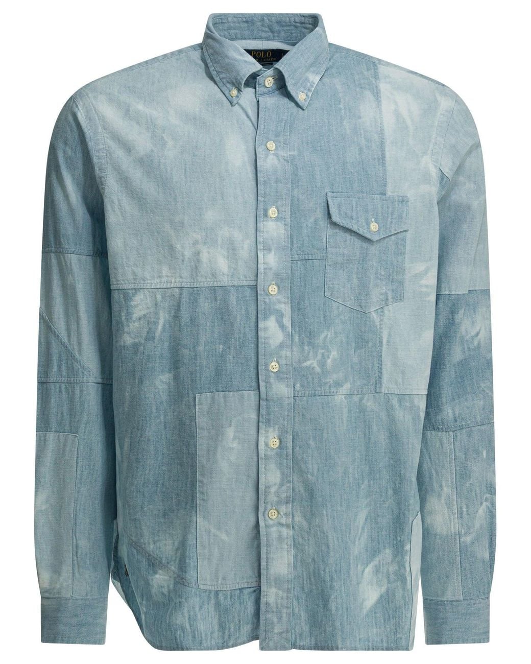 Polo Ralph Lauren Blue Cotton Shirt for men