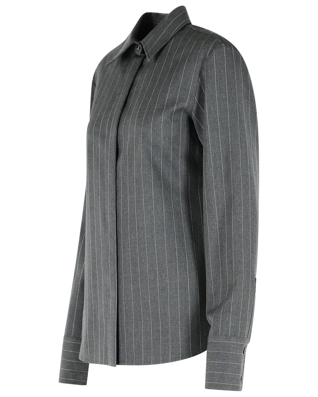 Sportmax Gray Pepli Tight Shirt Medium Wool