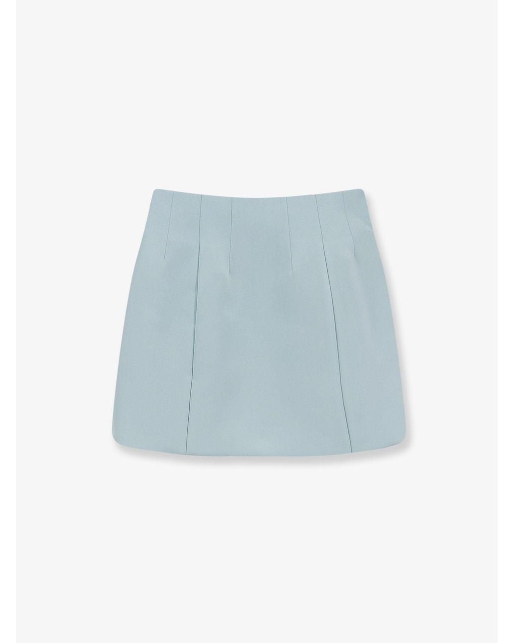 retroféte Blue Asta Satin Skirt