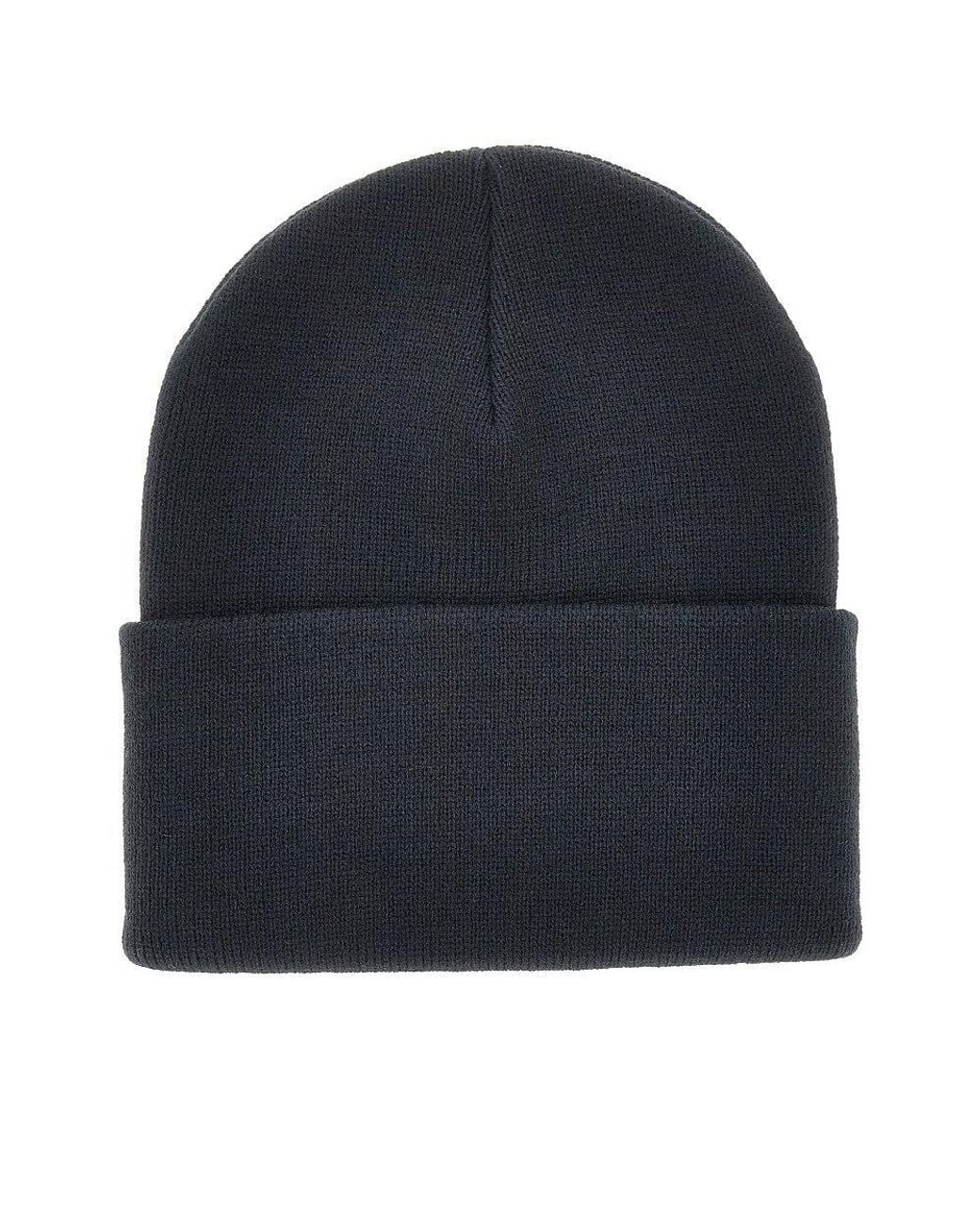 Carhartt Blue Logo Patch Beanie for men
