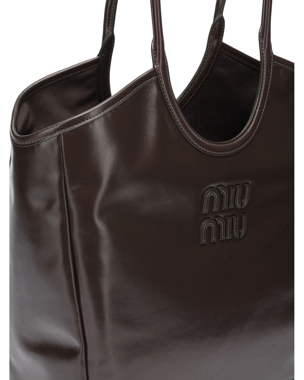 Miu Miu Brown Ivy Medium Shoulder Bag