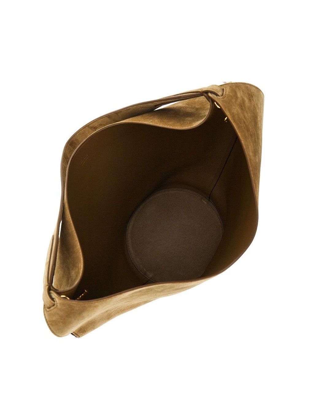 Khaite Brown Small Suede Leather 'Lotus' Tote Bag