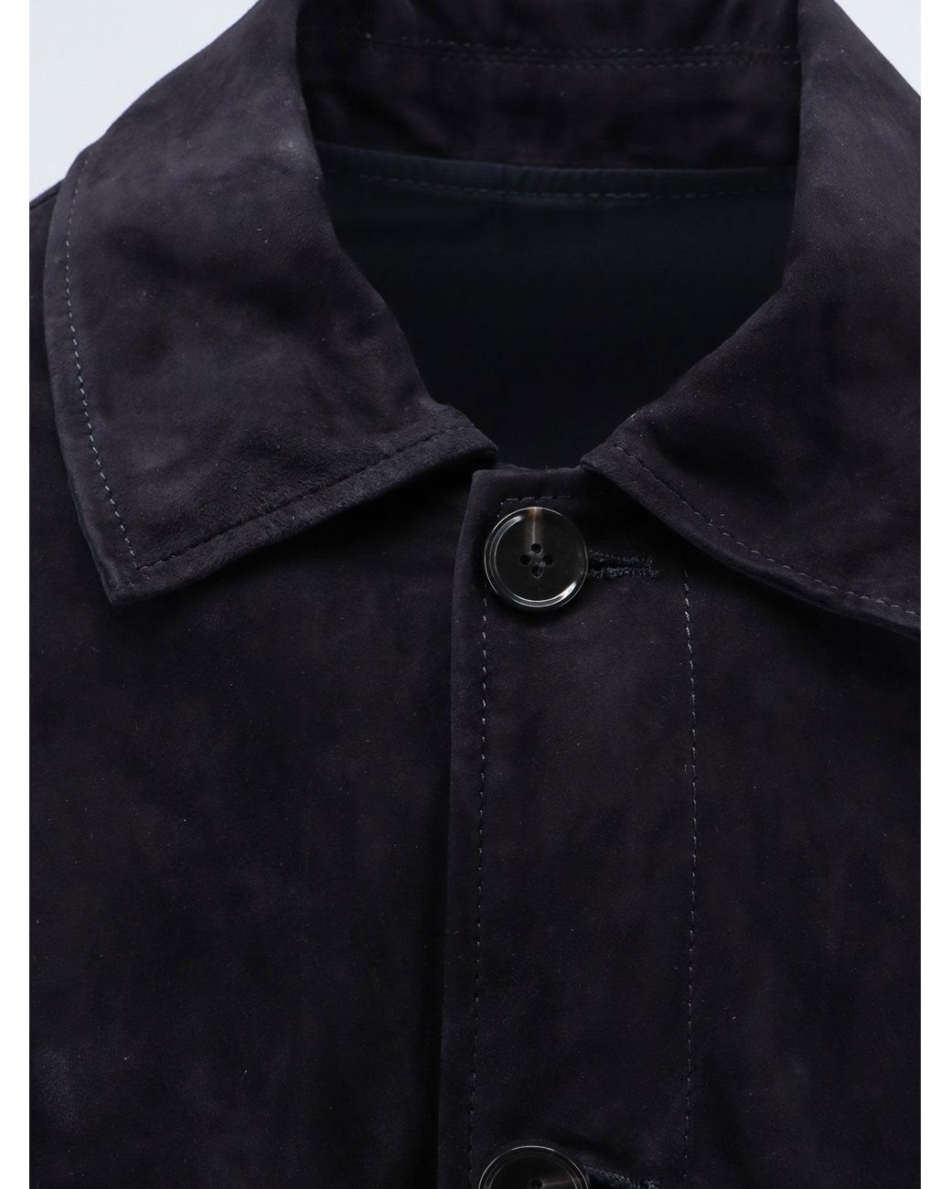 Arma Blue Tomme Reversibile Suede Jacket for men