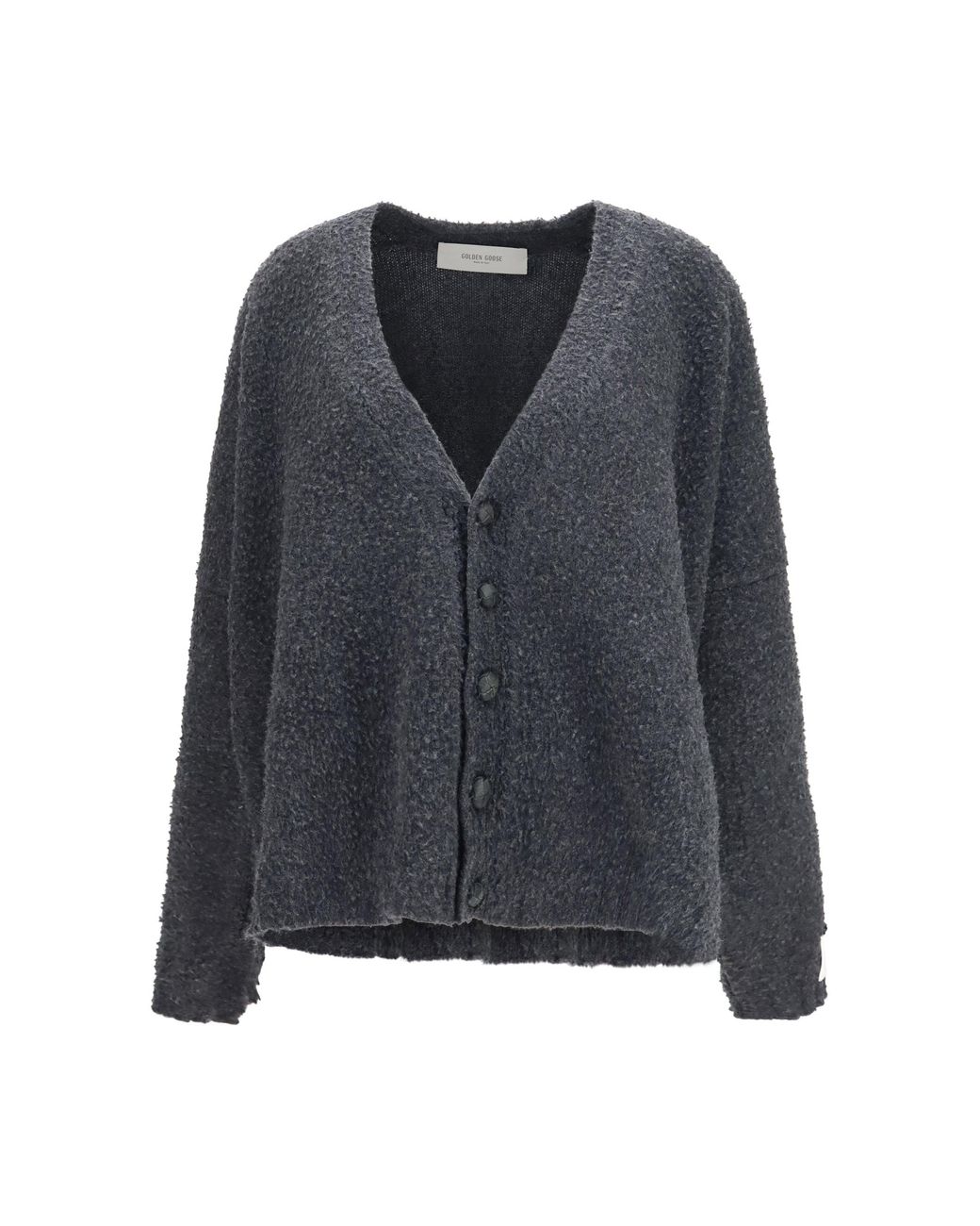 Golden Goose Deluxe Brand Blue Casentino-Effect Wool Cardigan
