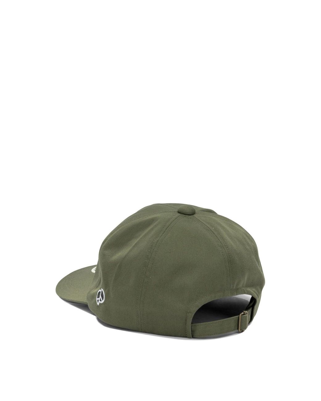 Kapital Green Chino Peckish Peace Baseball Cap for men