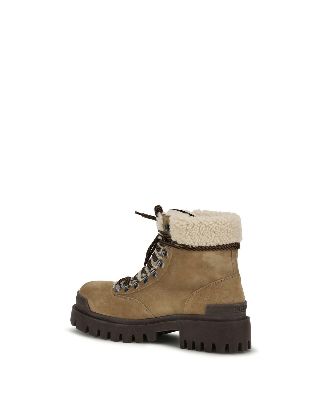 Balenciaga White Combat Strike Ankle Boots for men