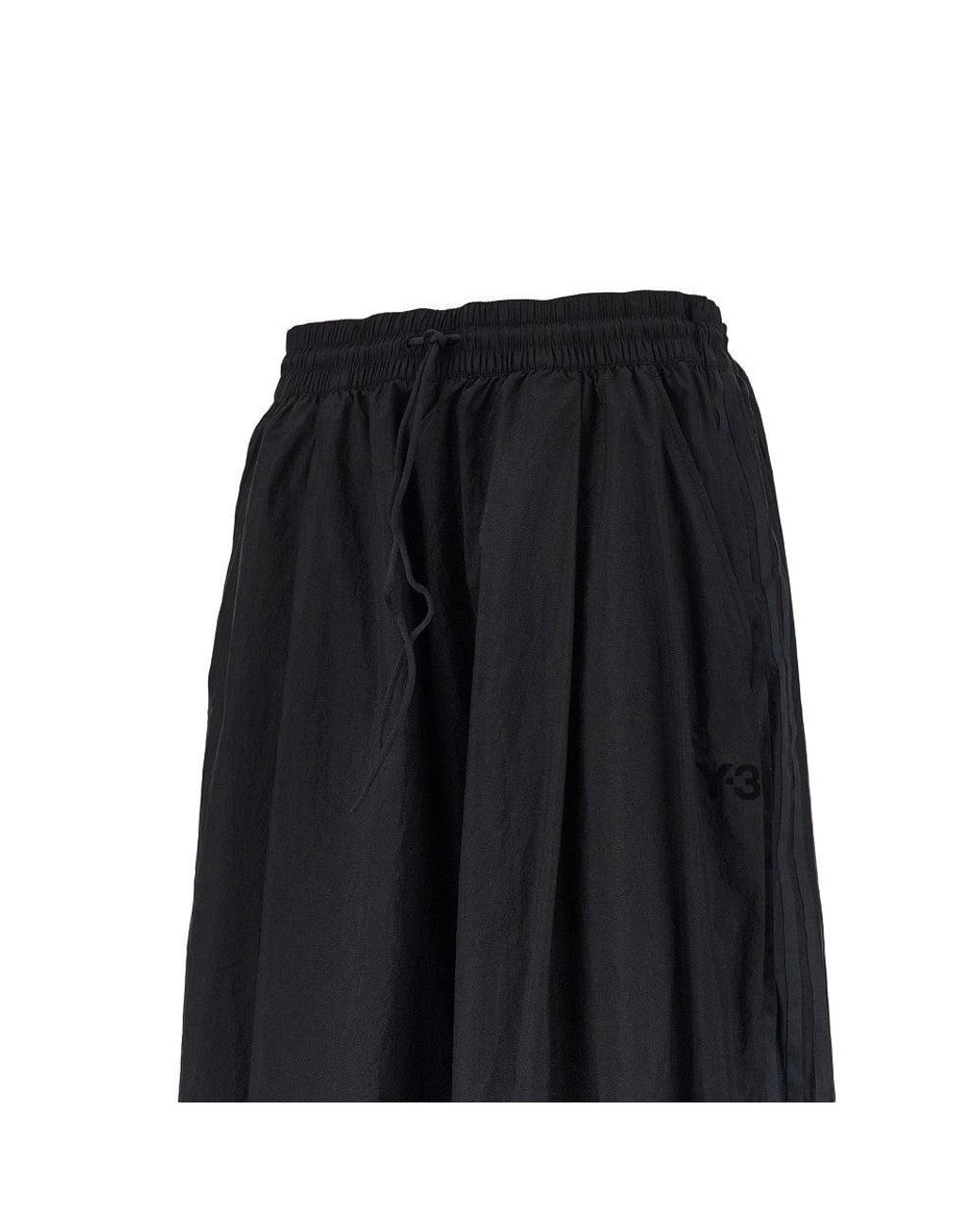Y-3 Black Gradient 3 Stripes Nylon Pants for men