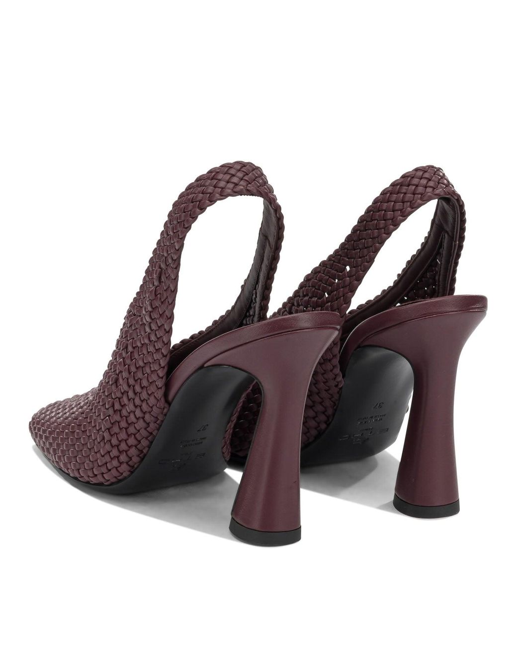 Etro Purple 90Mm Woven Slingbacks