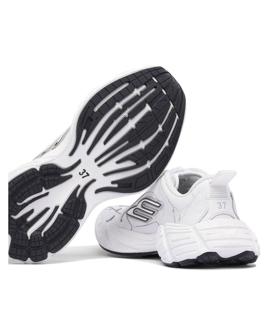 Balenciaga White Sports Shoes Monday
