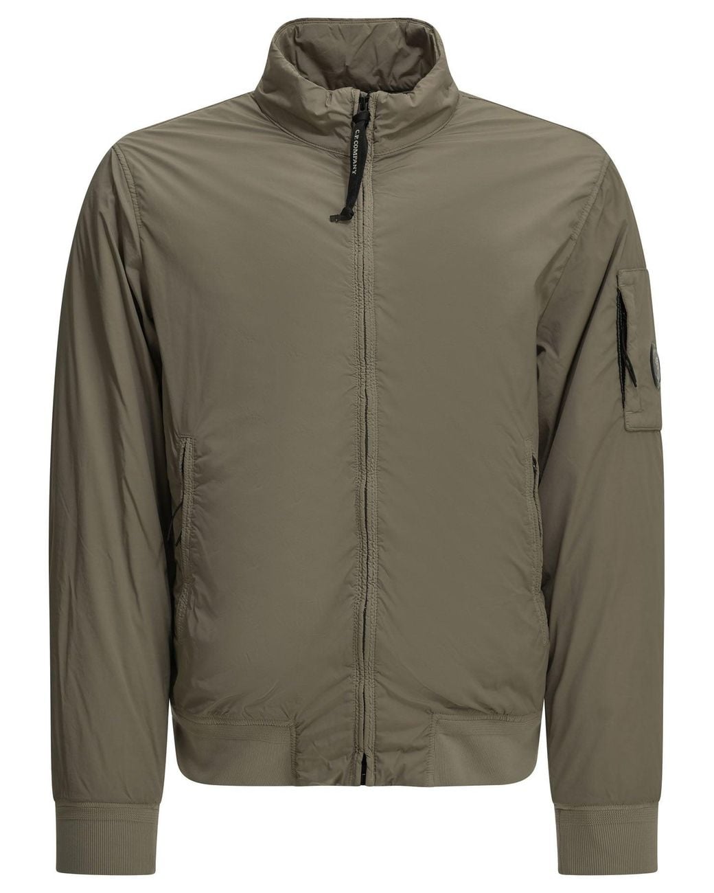 C P Company Green "Nycra-R" Bomber Jacket