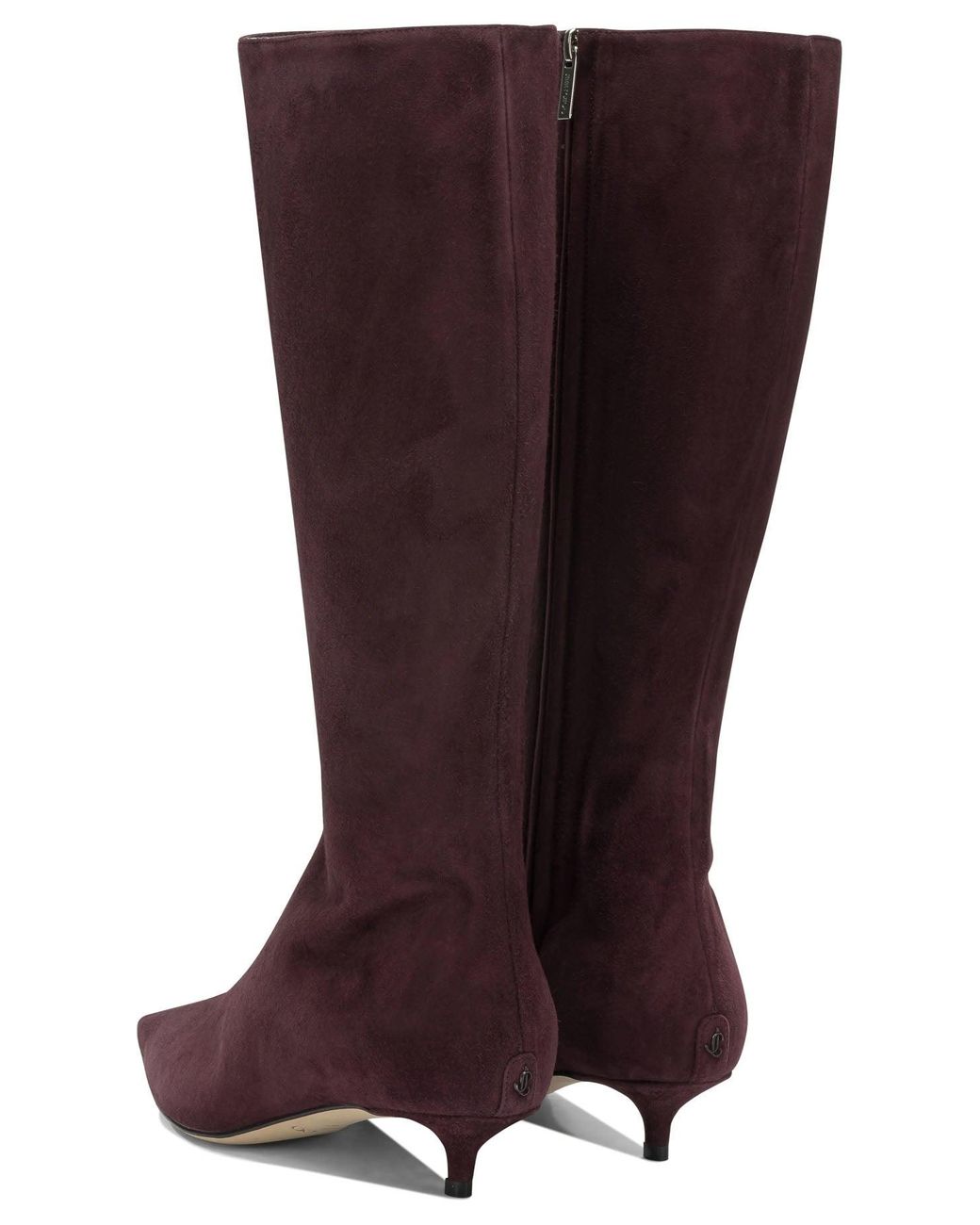 Jimmy Choo Red Amis 35Mm Knee-High Boots Bordeaux