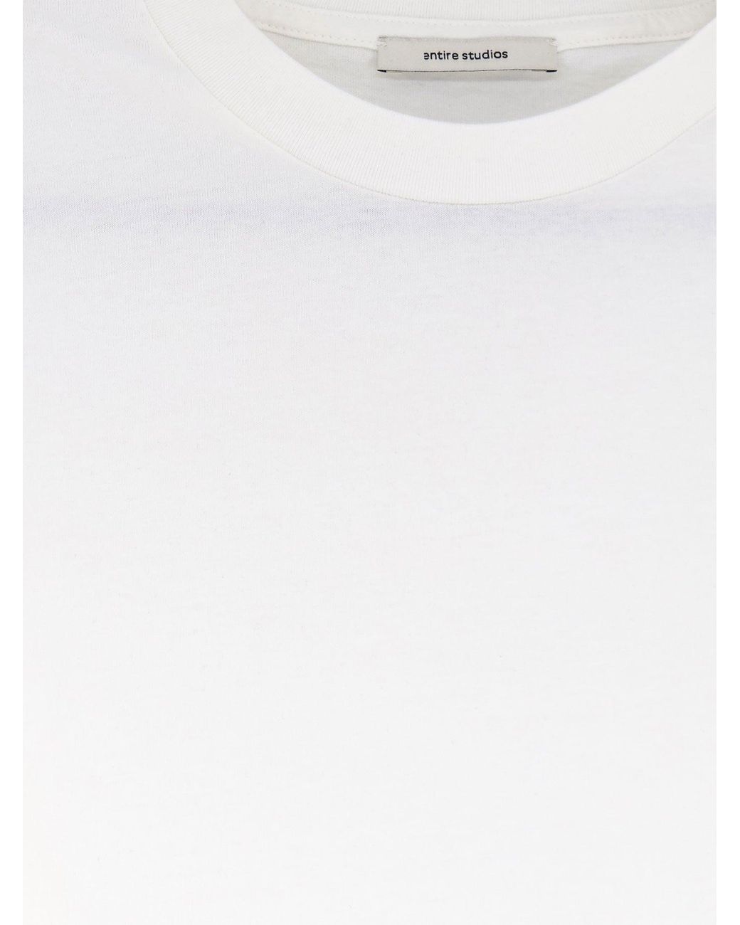 Entire studios White Cotton T-Shirt