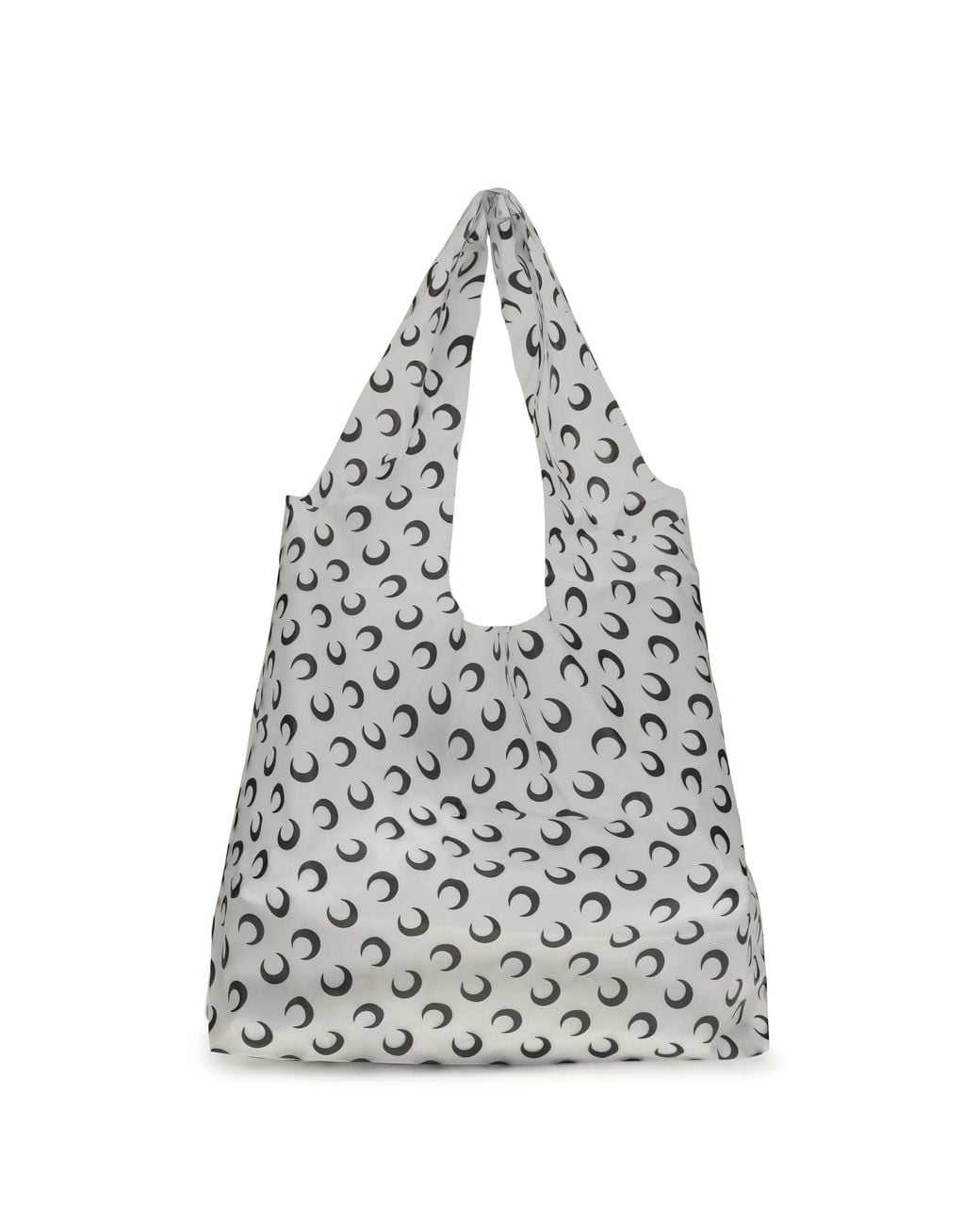 MARINE SERRE White Luna Tote Bag