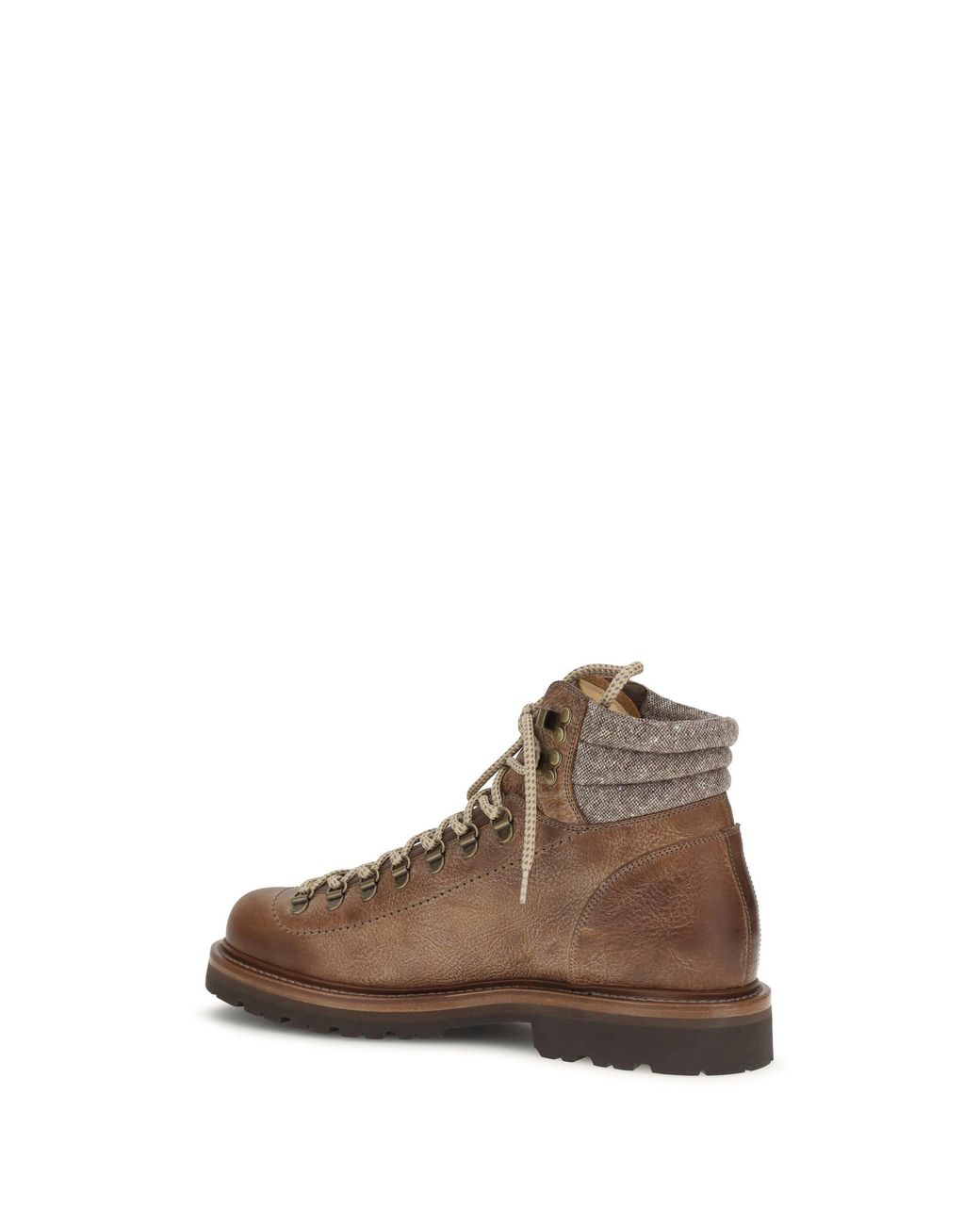 Brunello Cucinelli Brown Mountain Boots for men