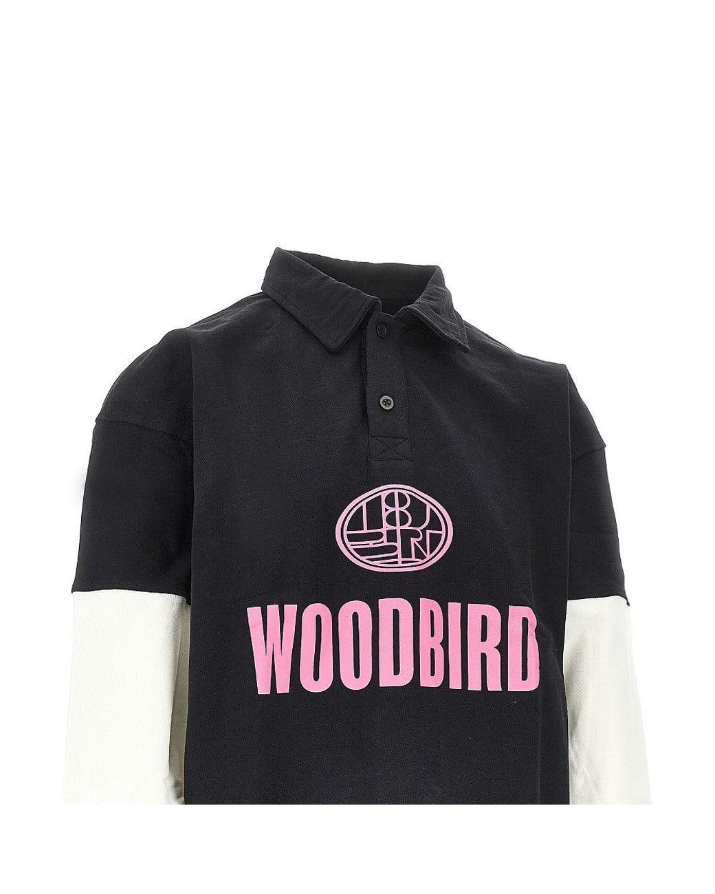 Woodbird Black Wbloke Sport Sweat Polo for men