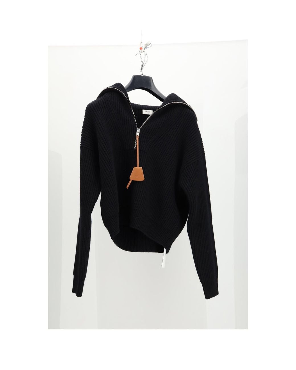 Céline Black Trucker Sweater