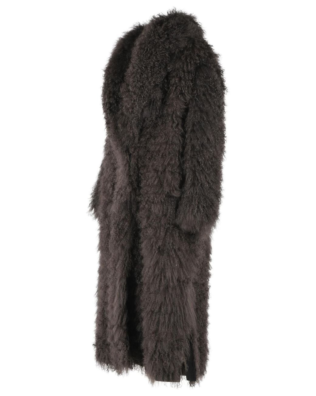 Simonetta Ravizza Black 'Julia' Reversible Mongolia Coat