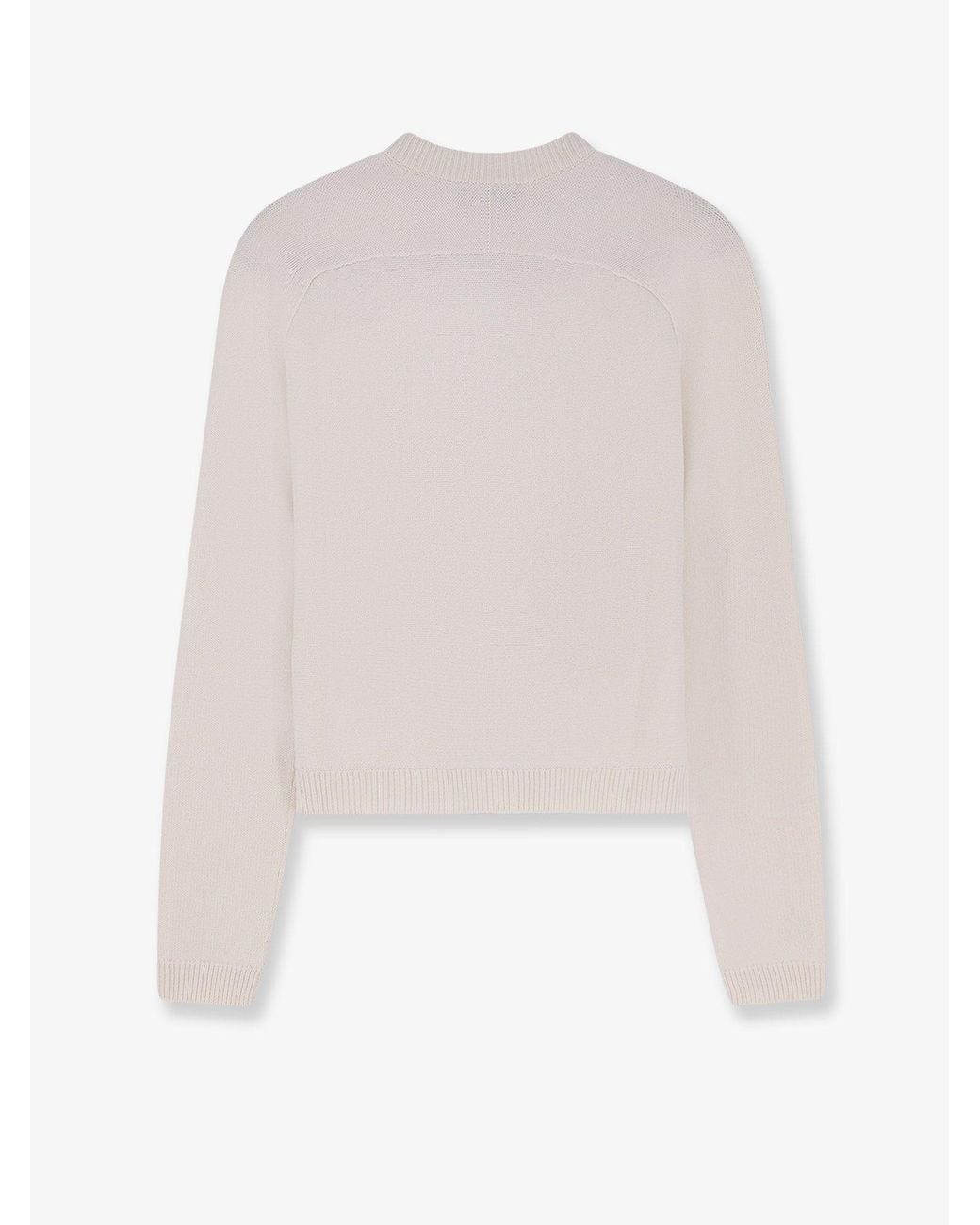 Gucci Natural Wool And Cashmere Cardigan With Metal Horsebit