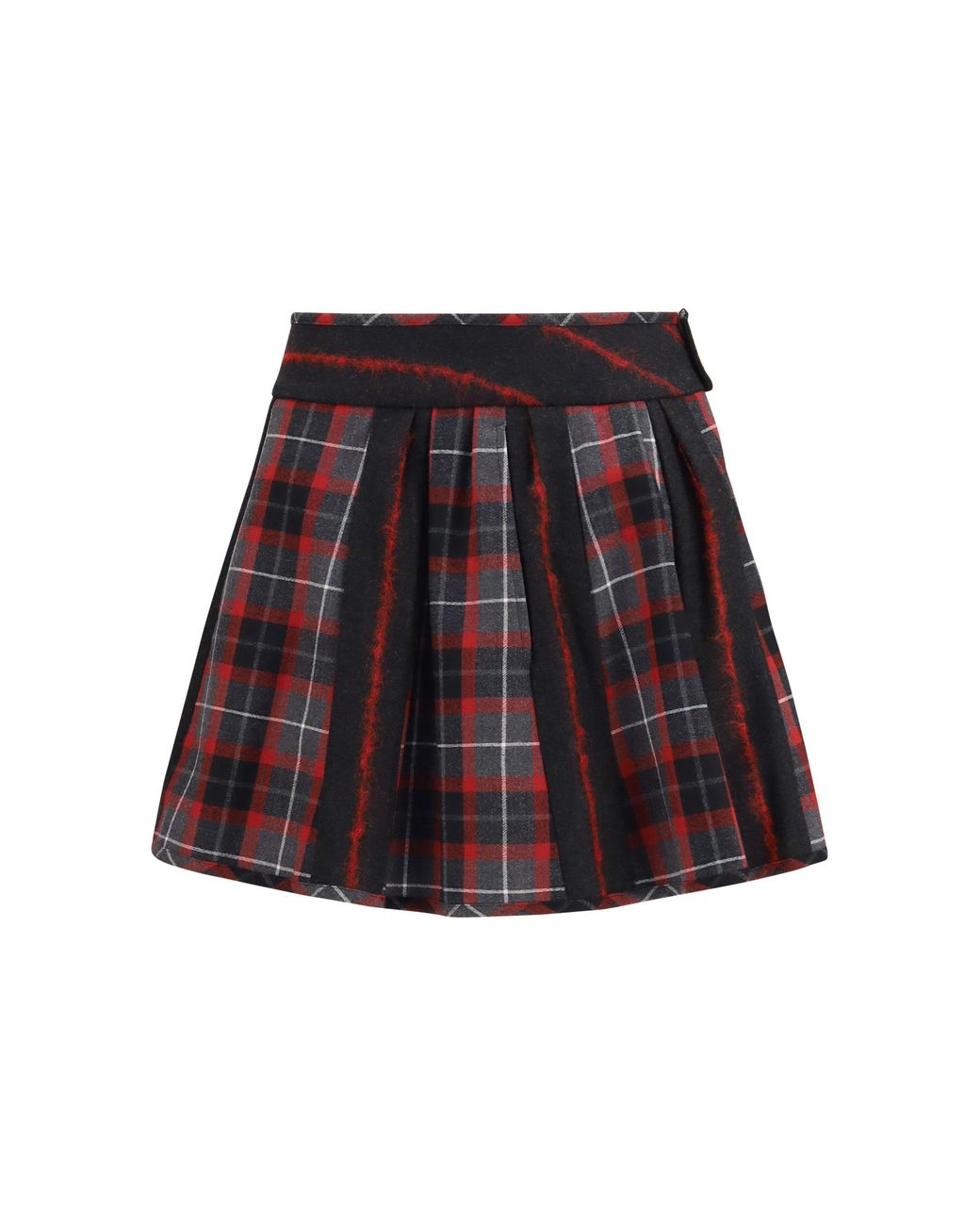 Vivienne Westwood Red Bell Virgin Wool Mini Skirt Charcoal