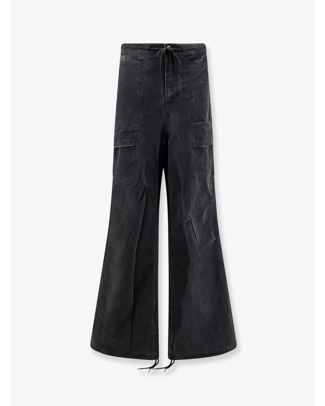 Entire studios Black Barren Cargo Cotton Trousers