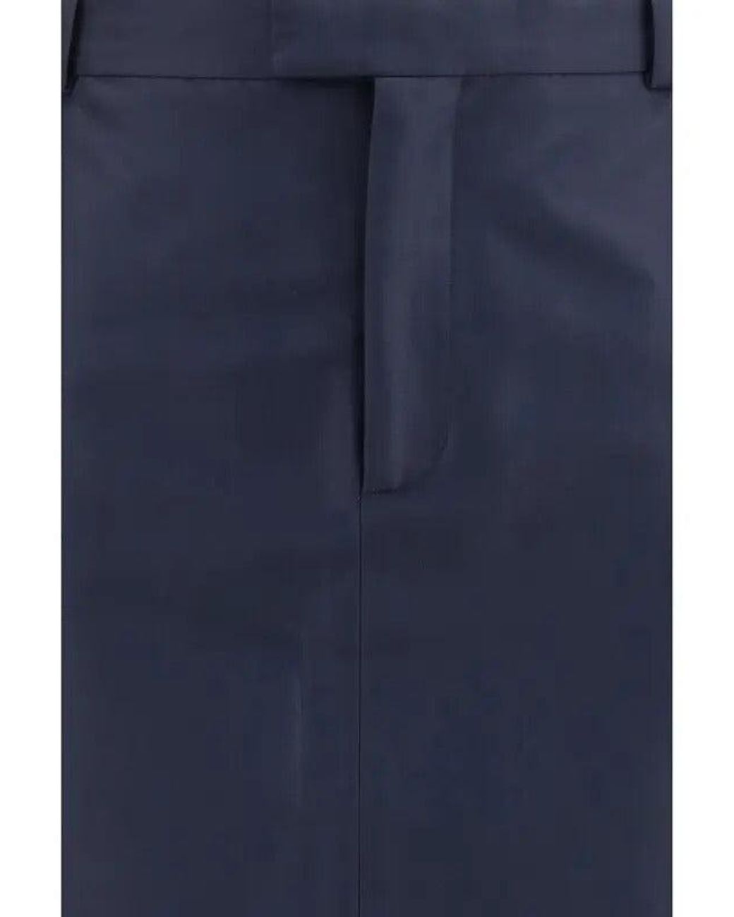Gucci Blue Silk Midi Skirt