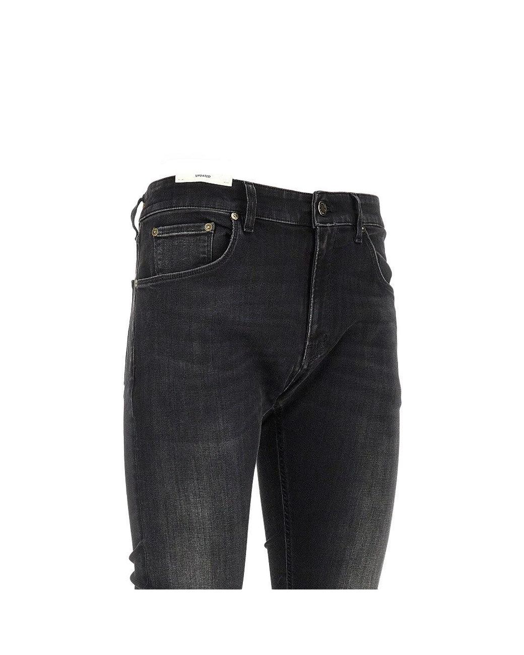 PT Torino Black 'Jazz Updated' Five-Pocket Jeans for men