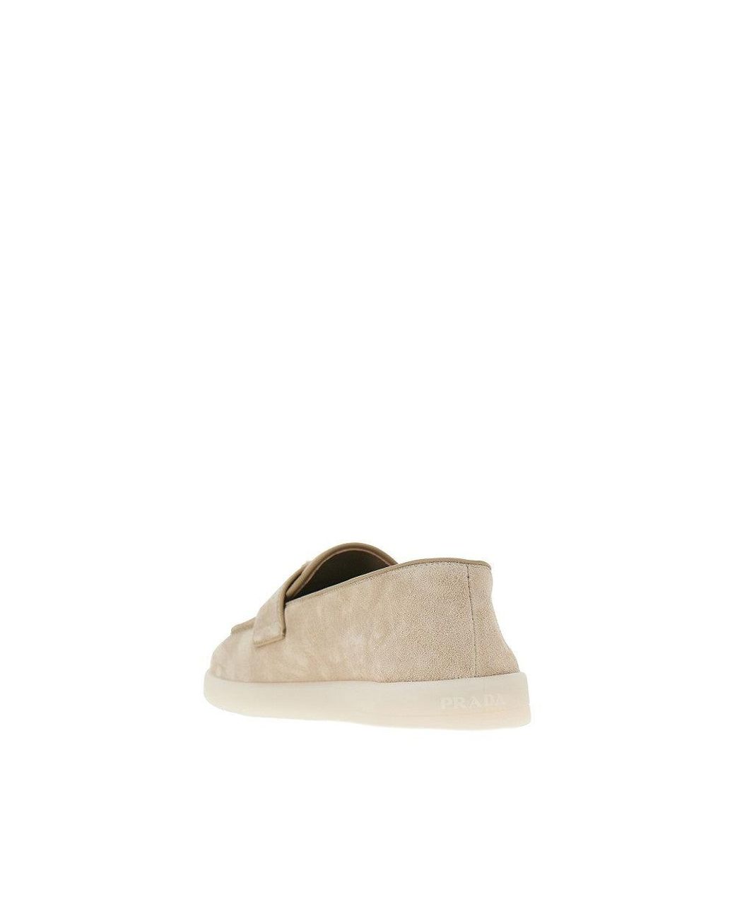 Prada Natural Suede Leather Loafers for men