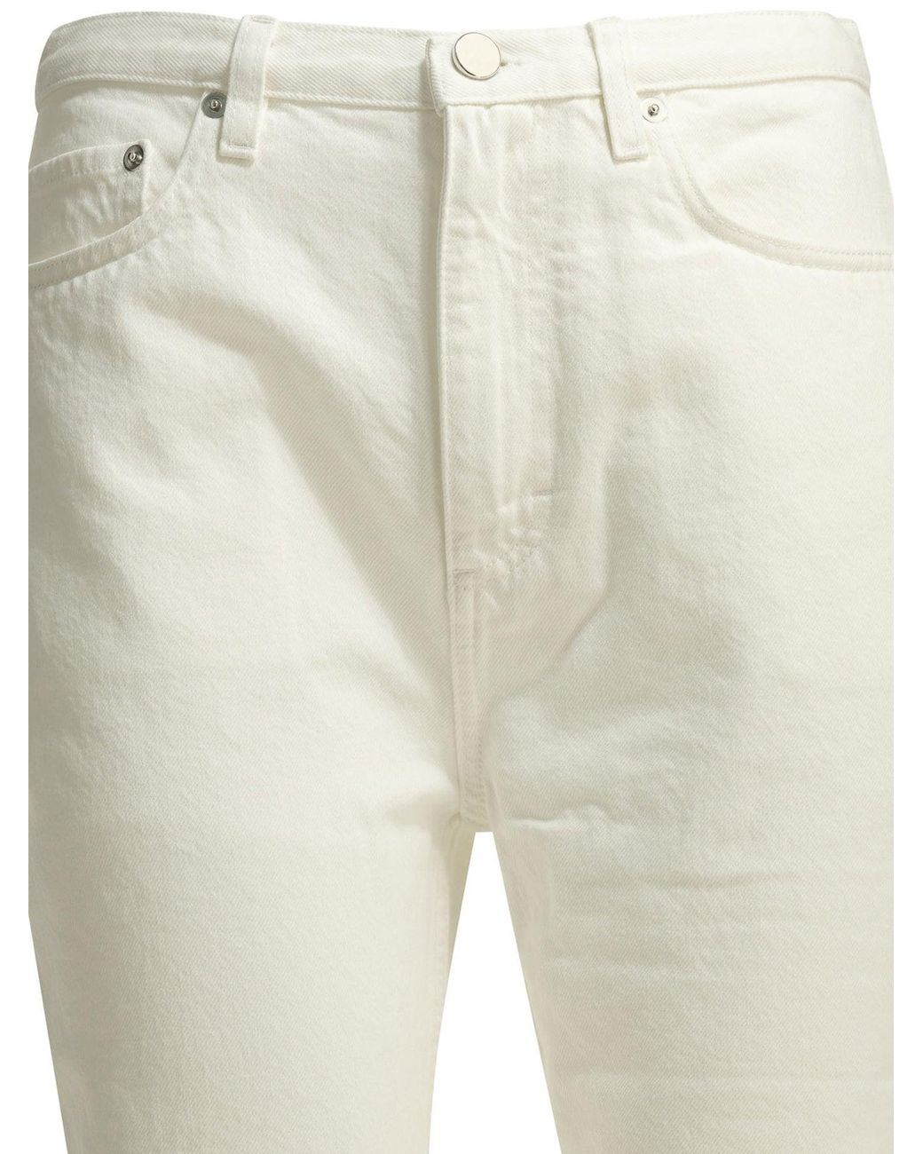 Loulou de Saison White Organic Cotton Jeans