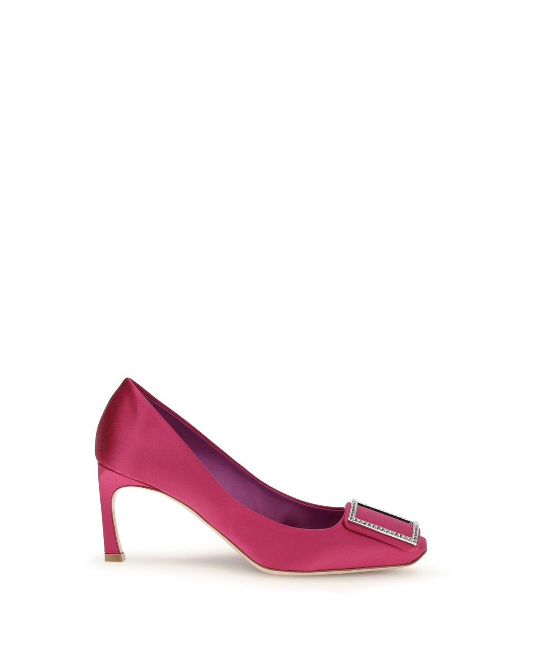 Roger Vivier Pink Satin Trompette Pumps