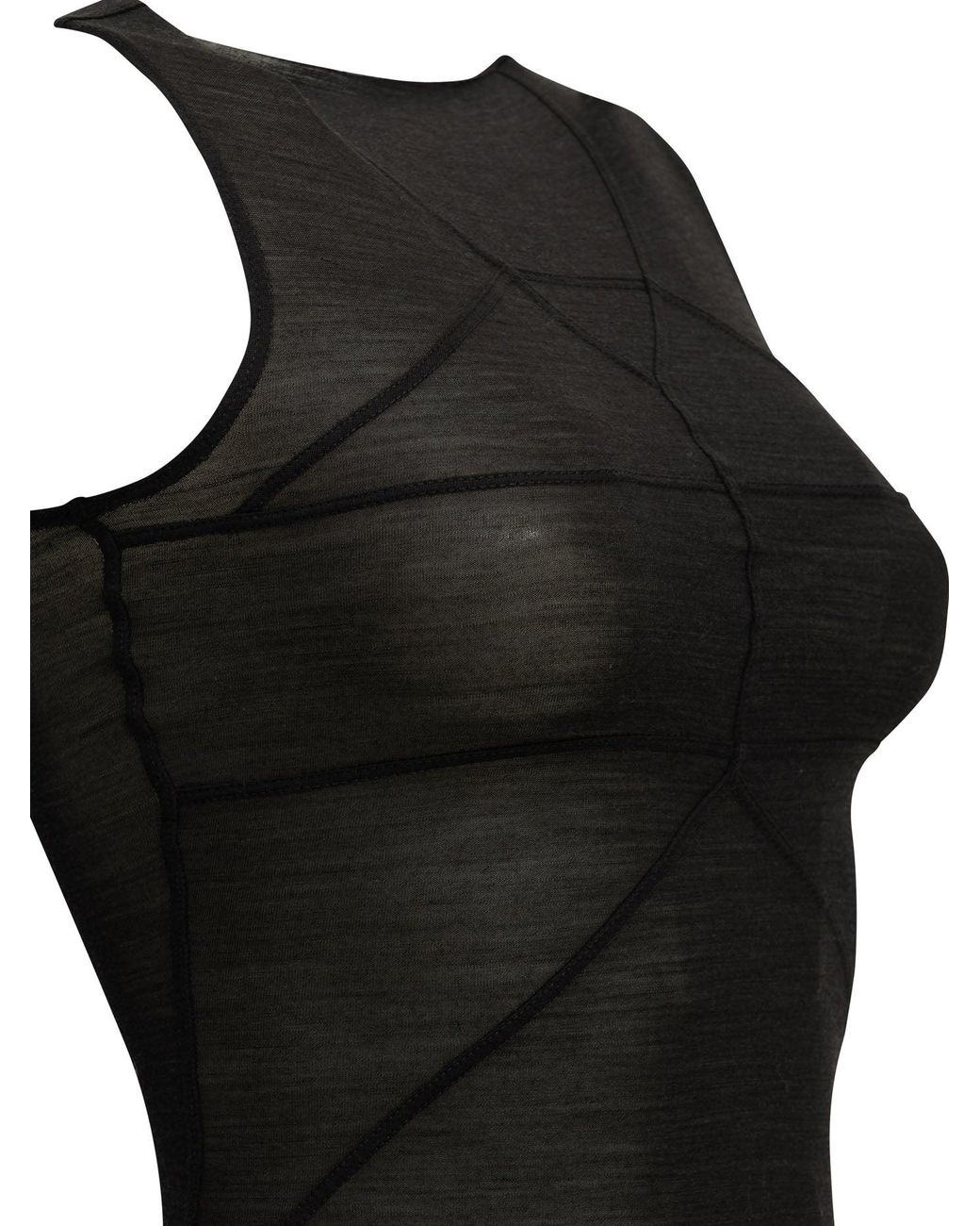 Rick Owens Black "Temple T" Tank Top