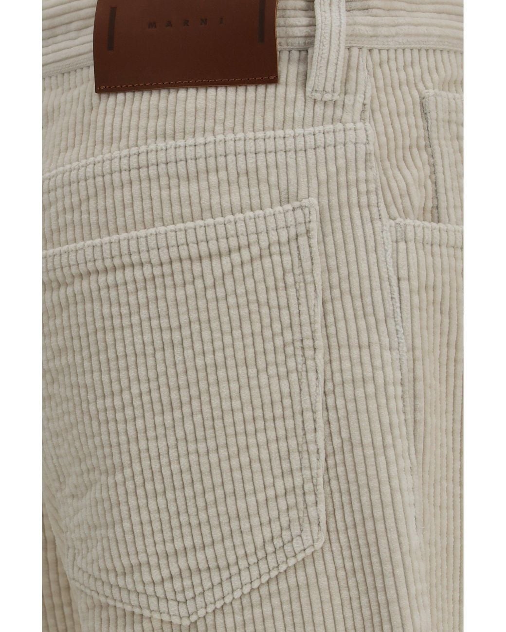 Marni Gray Corduroy Flare Pants
