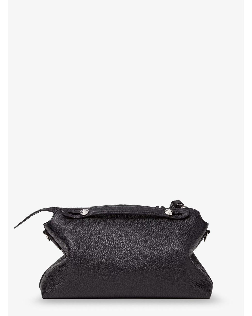 Fendi Black By The Way Soft Boston Bag With Shoulder Strap