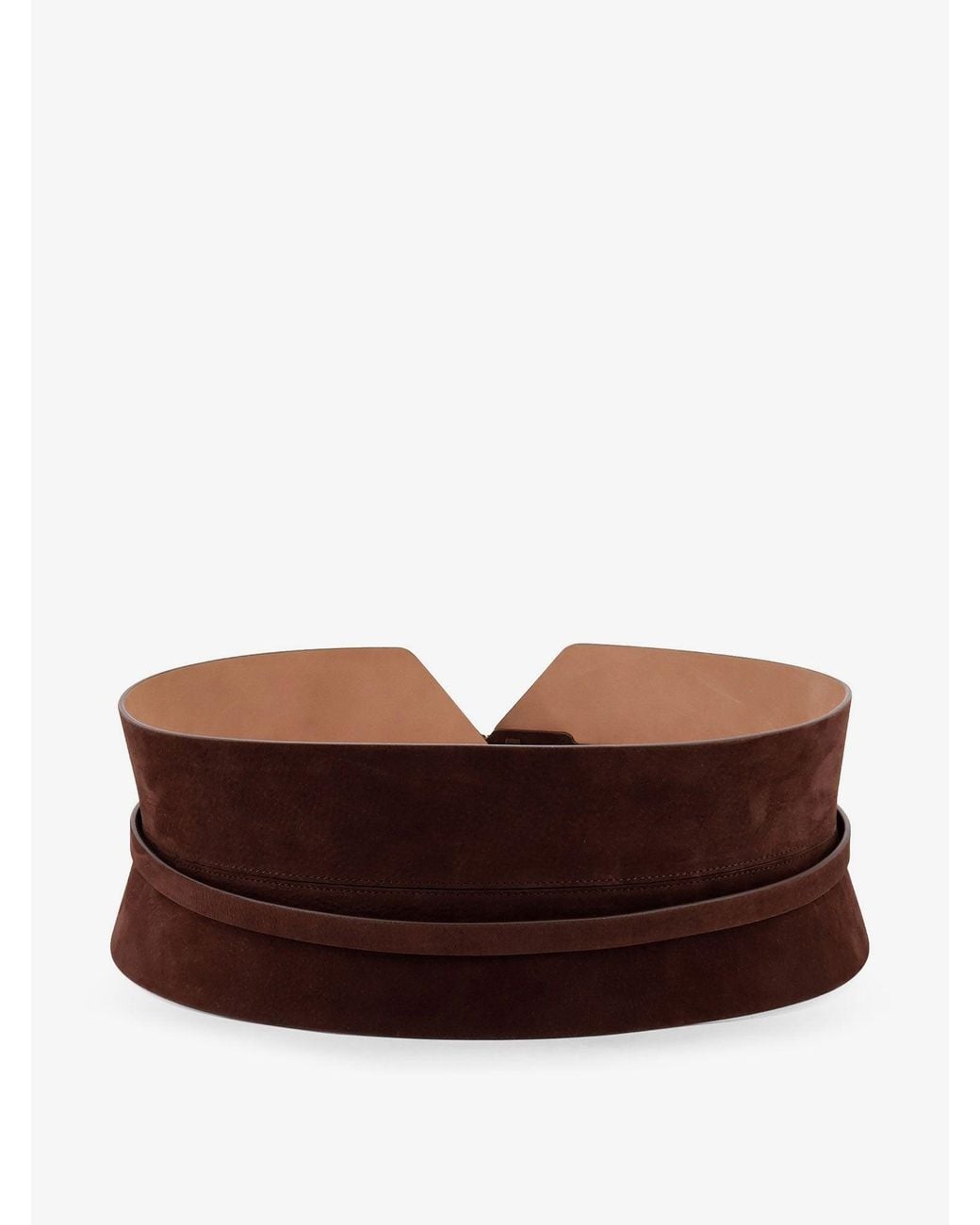 Alaïa Brown Bustier Suede Belt