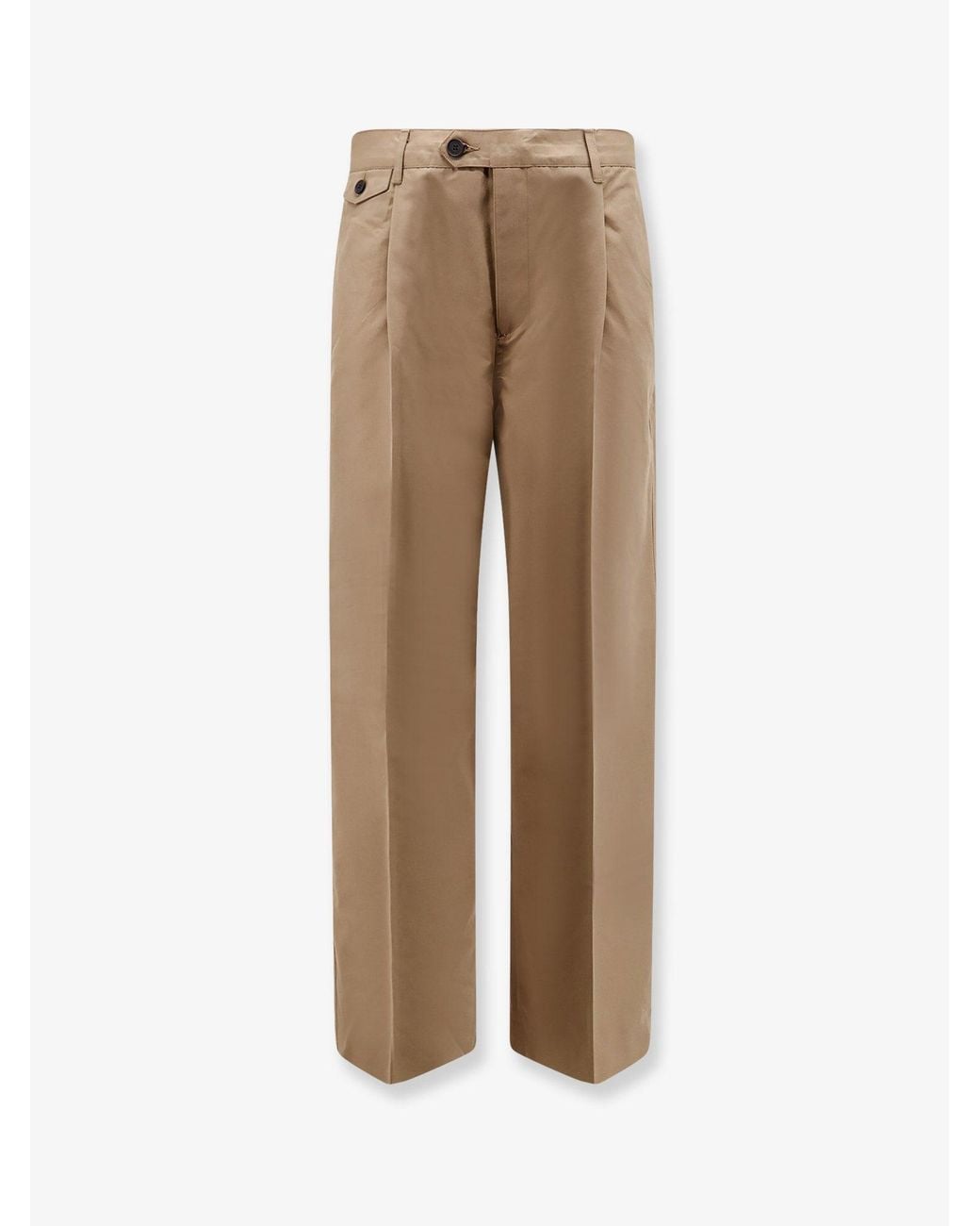 DUNST Natural Pleated Chino Slacks Trousers for men