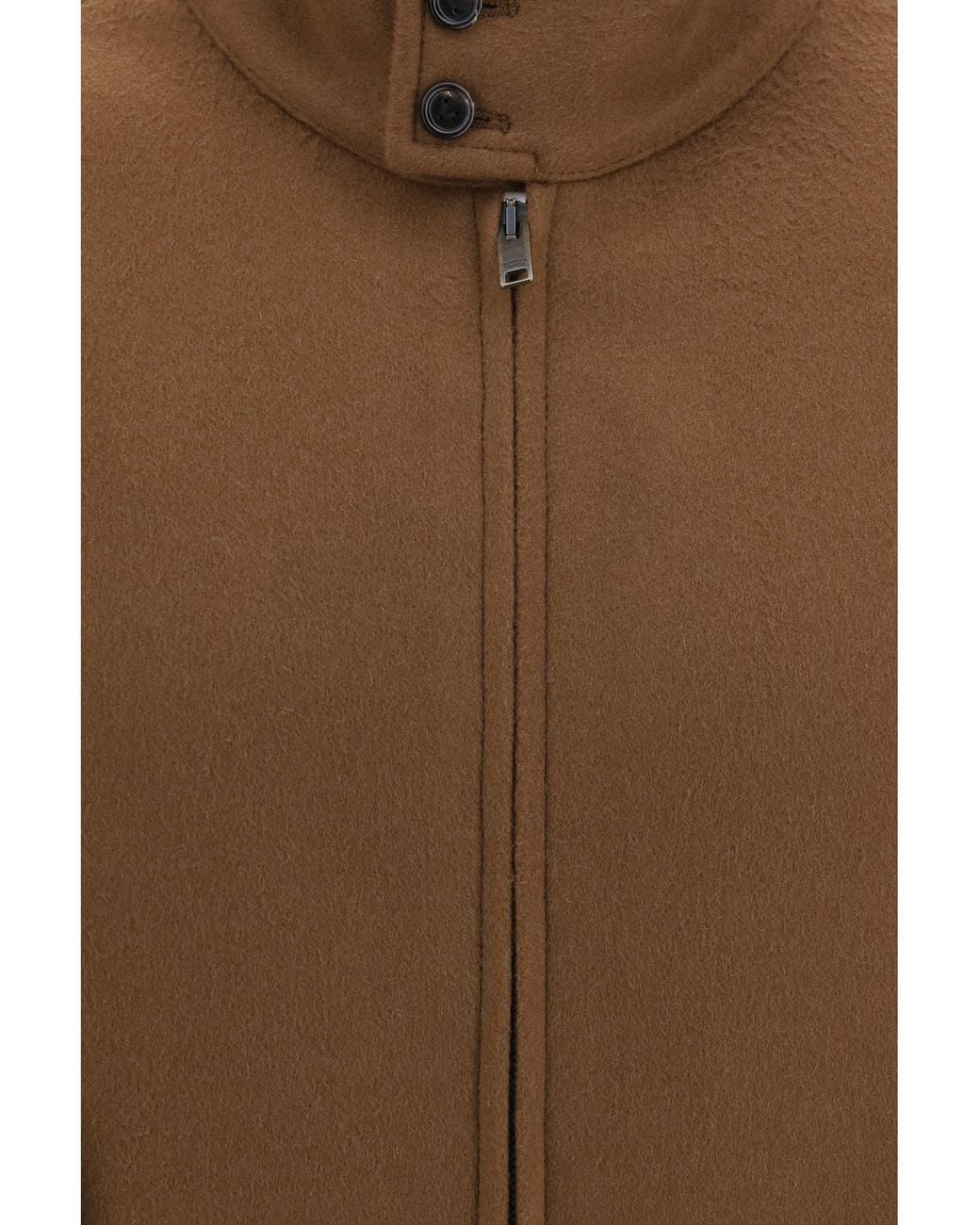 Bottega Veneta Brown Wool And Cashmere Jacket Sepia for men