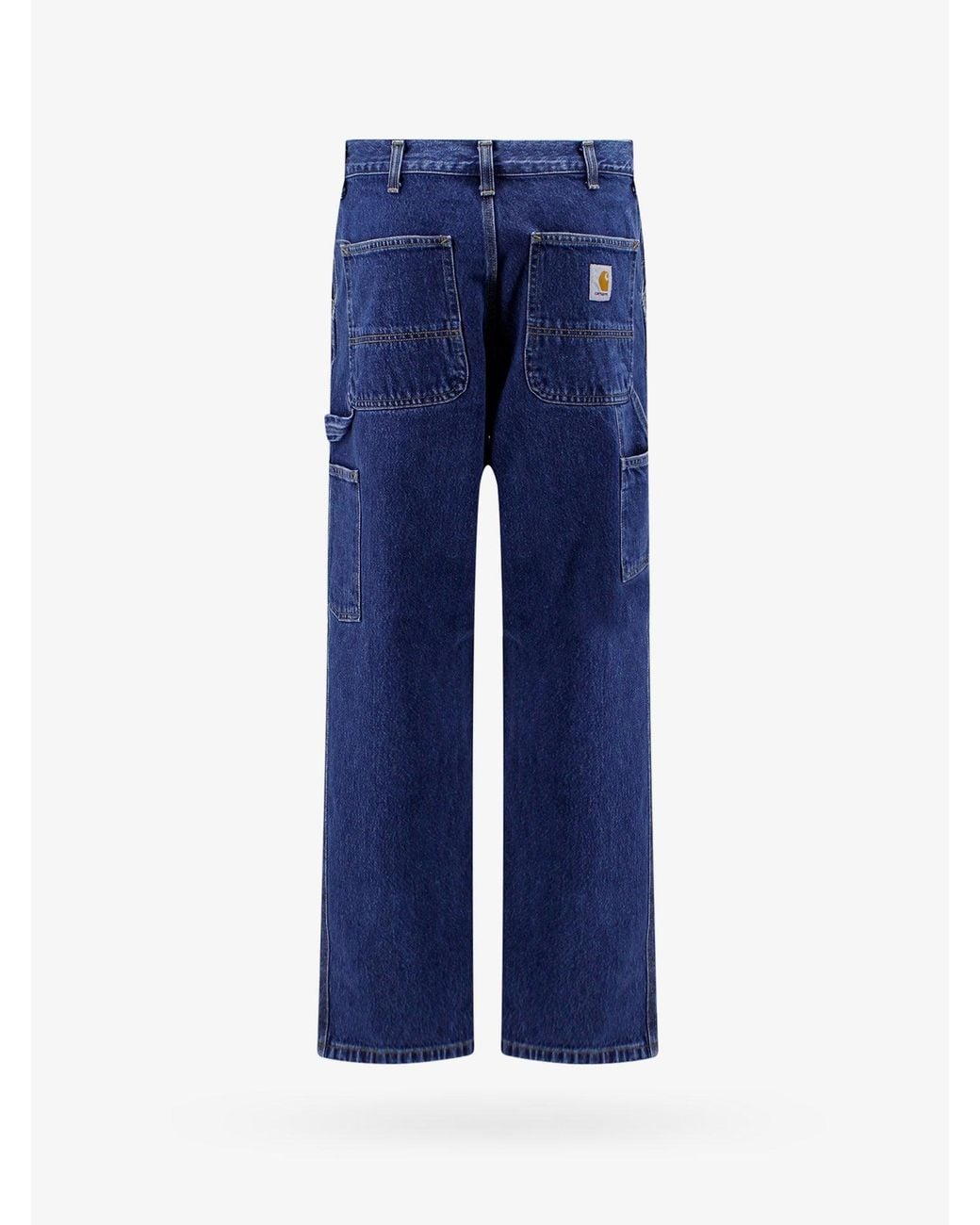 Carhartt Blue Cotton Cargo Jeans for men