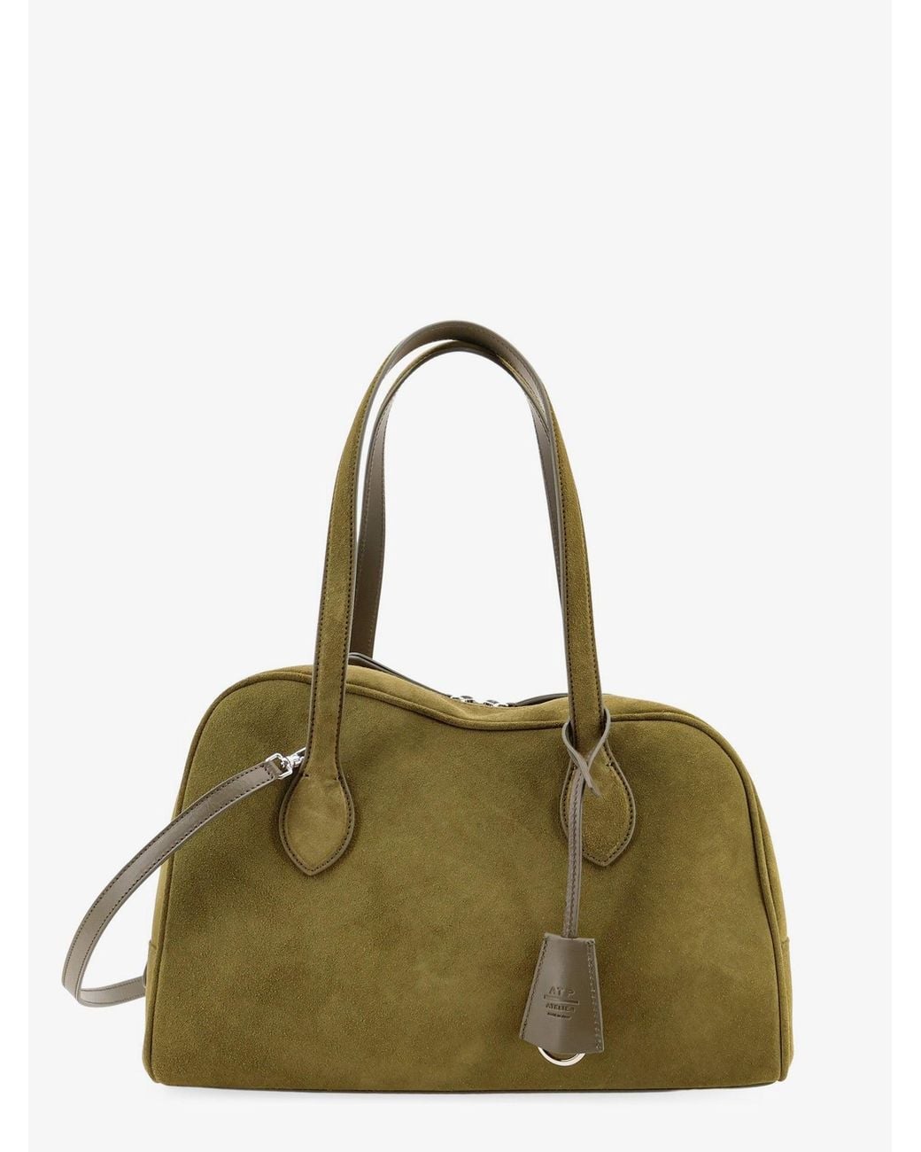 Atp Atelier Green Noale Suede Shoulder Bag