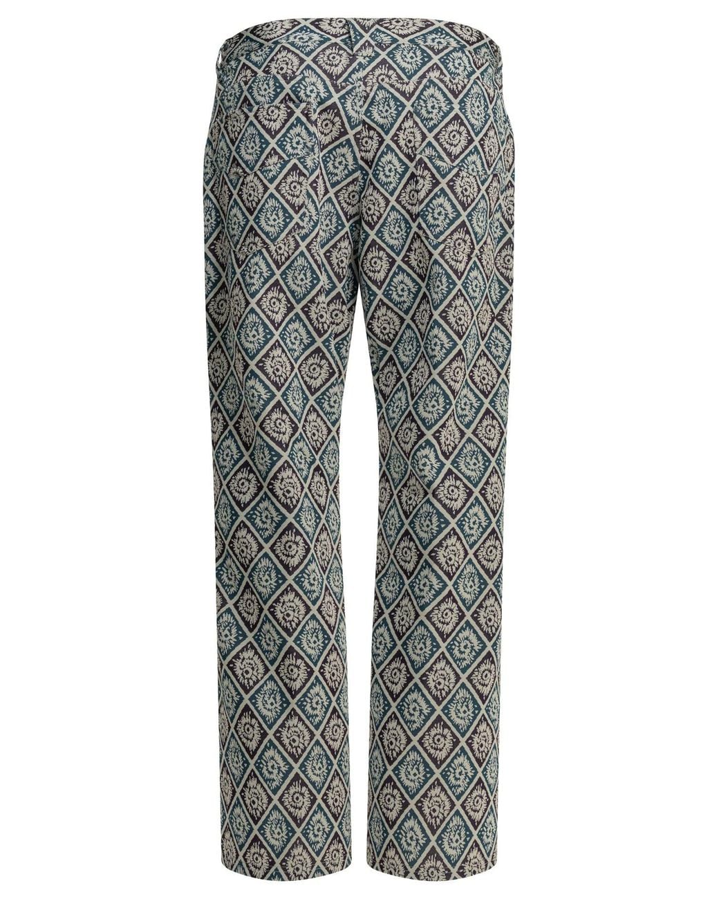 Needles Gray Boot Cut Polyester Casual Pants for men