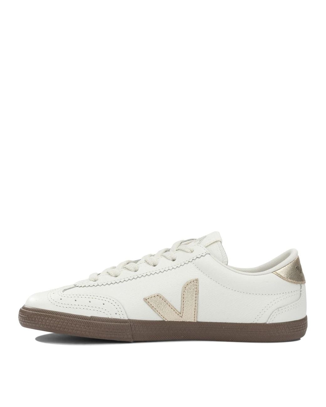 Veja White Volley Low-Top Sneakers