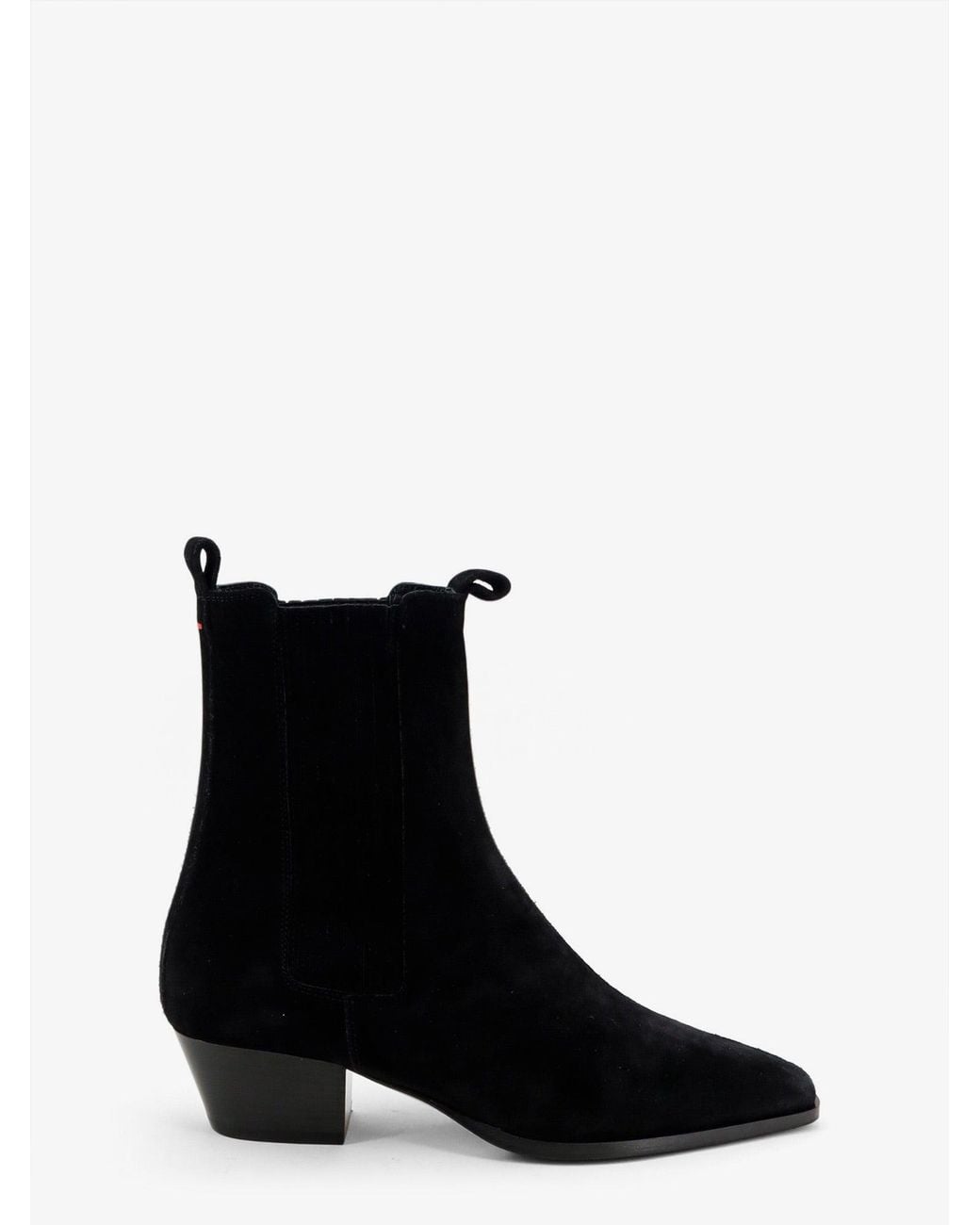 Aeyde Black Suede Ankle Boots
