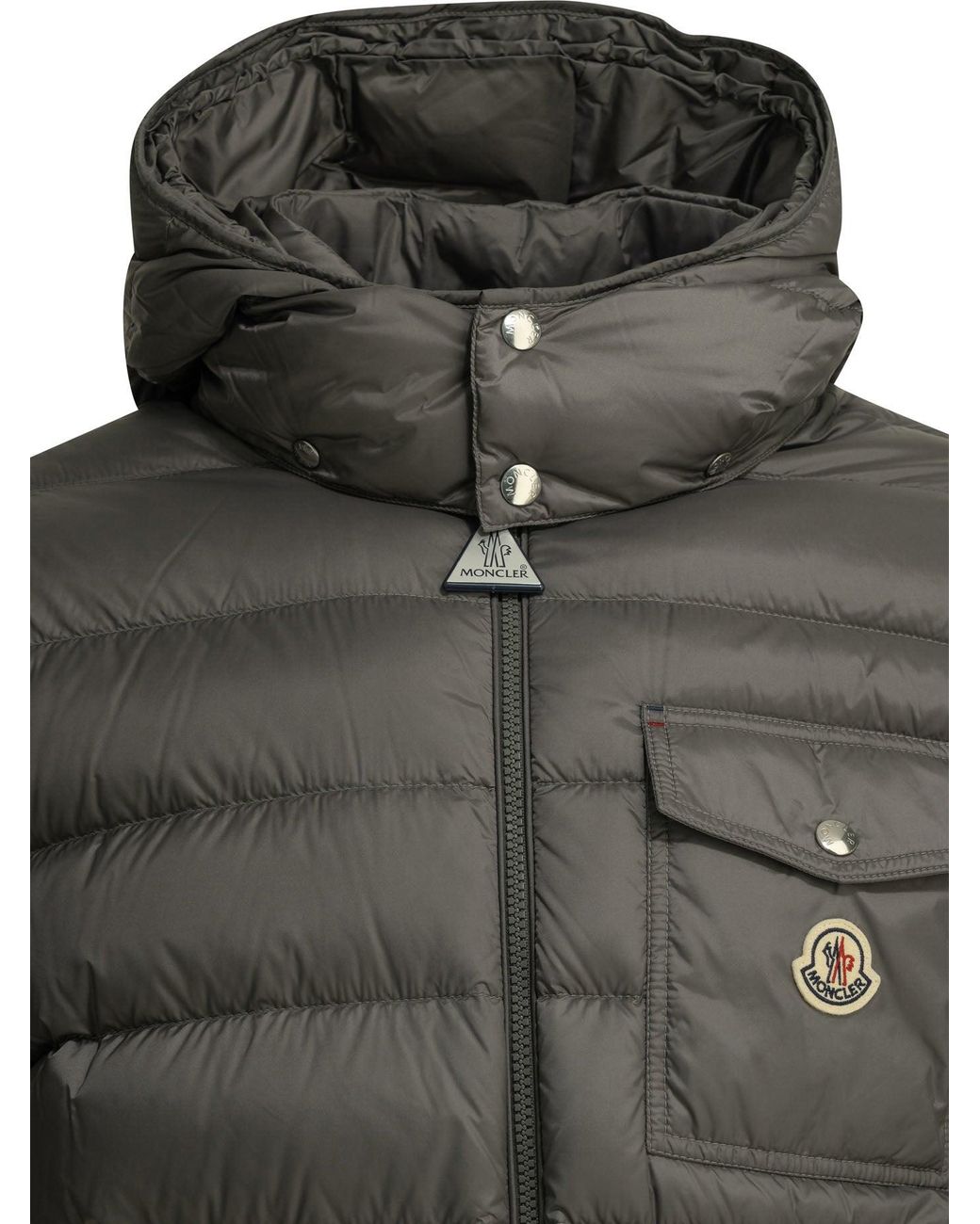 Moncler Gray Verith Short Down Jacket for men