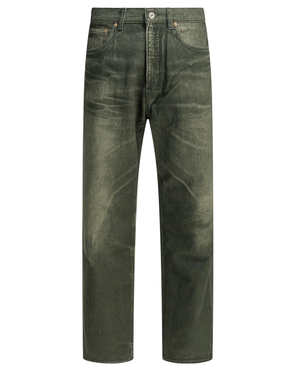 Our Legacy Green "Third Cut" Straight Leg Jeans for men