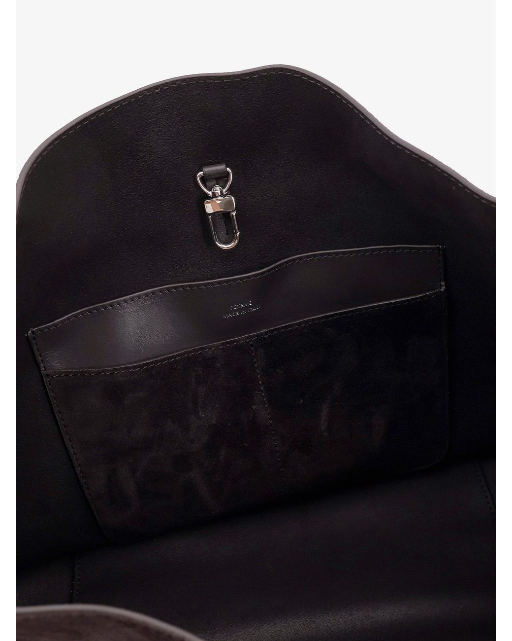 Totême Blue Medium Belted Suede Shoulder Bag