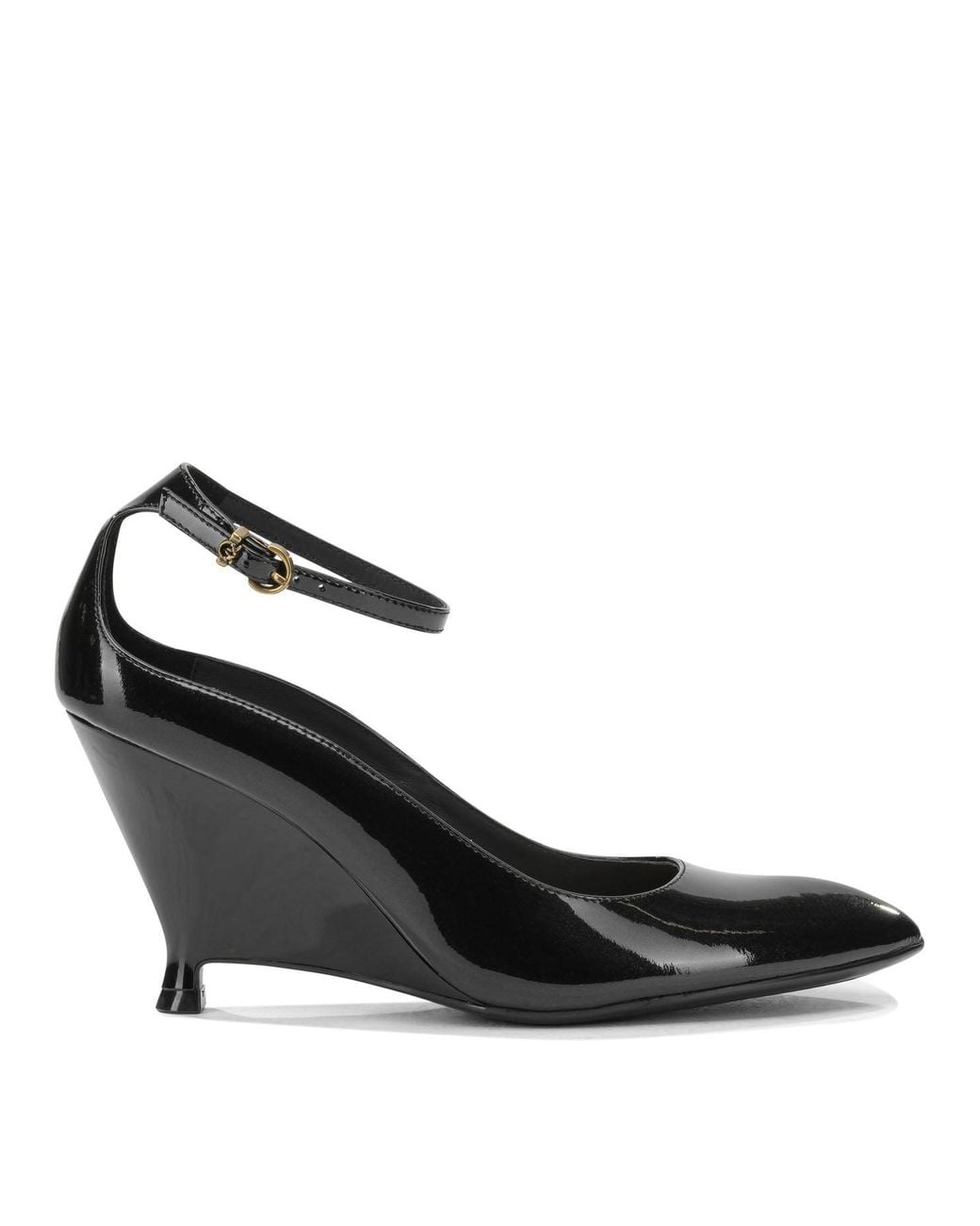Pinko Blue Patent-Leather Pumps