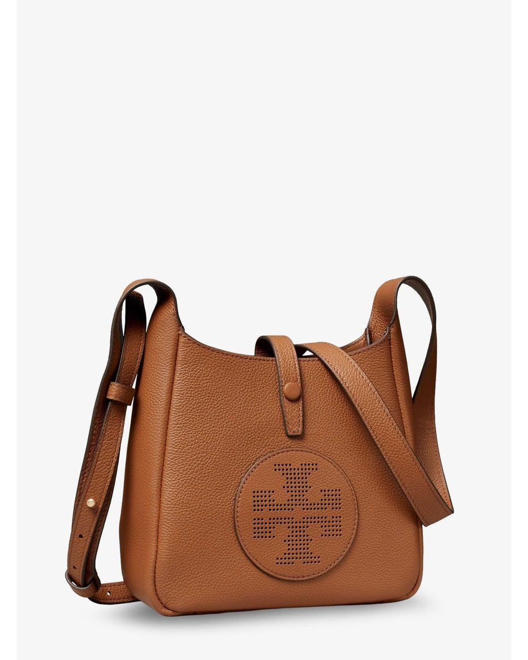 Tory Burch Brown Miller Swing Shoulder Bag Leather