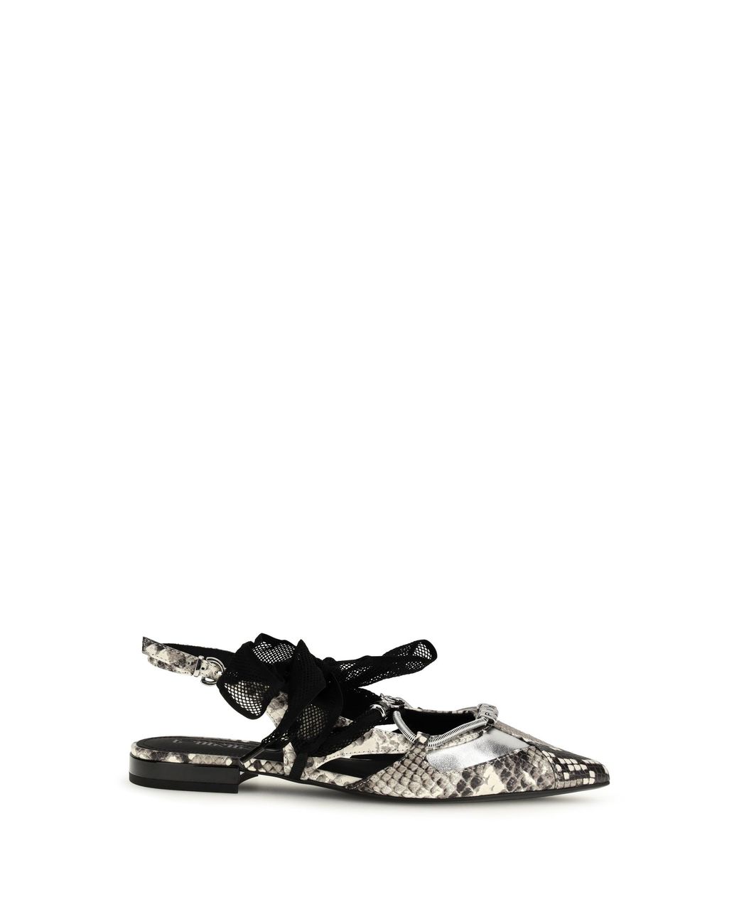 Pinko White Ballerina Shoes Gianira