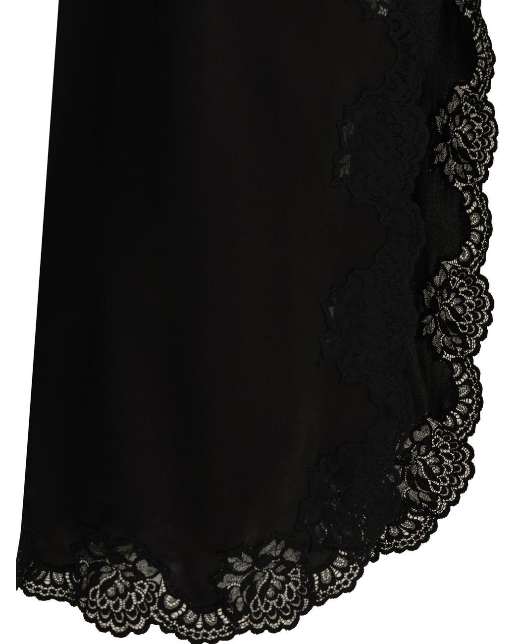 Valentino Black Long Skirt With Ruffles