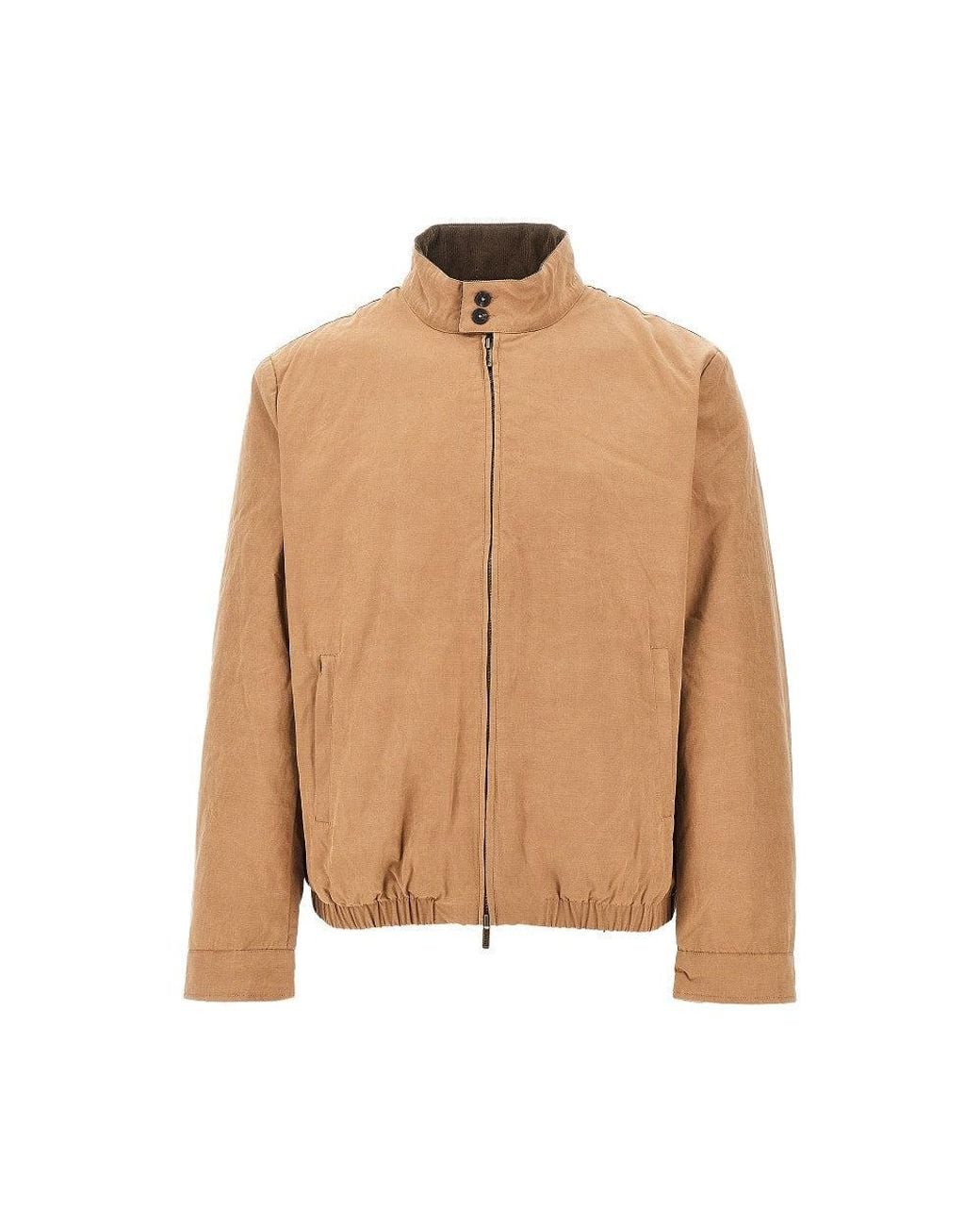 Mc2 Saint Barth Brown Cotton-Blend Padded Jacket for men